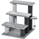 Haustiertreppe mit Kratzsäulen grau