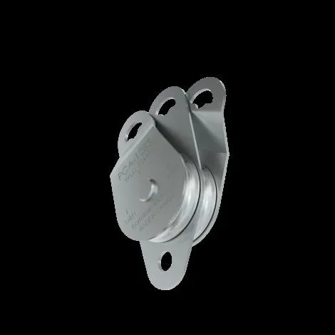 Umlenkrolle aus Edelstahl, doppelt, Ø 76 mm