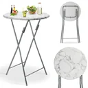 Klappbarer Tisch Marmoroptik