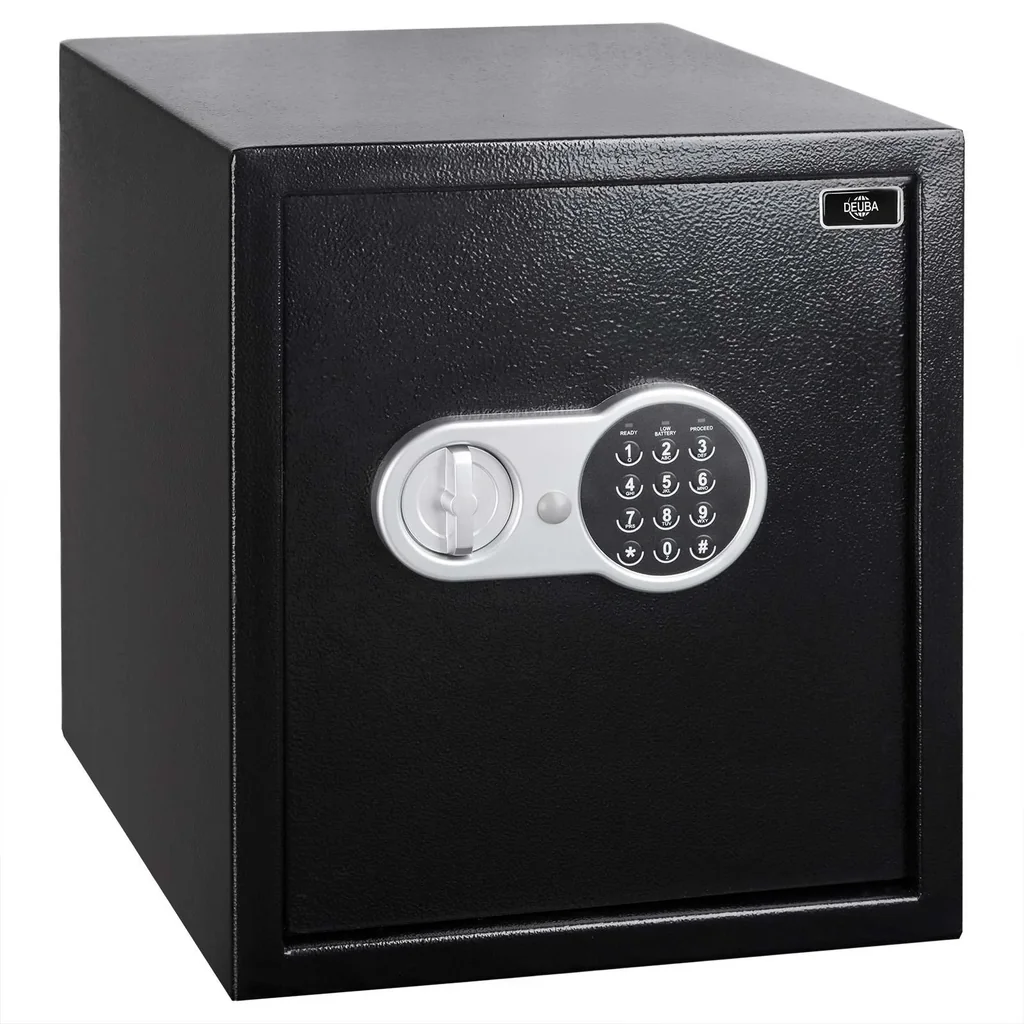Elektrischer Dokumentensafe 35 x 40 x 40cm schwarz