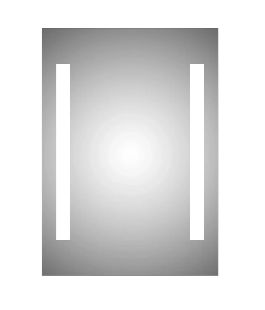 Badezimmerspiegel mit Beleuchtung, "Horizon" - 50 x 70 cm - Lichtfarbe neutral weiß