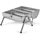 BBQ Collection Holzkohlegrill - Zylinder - Chrom