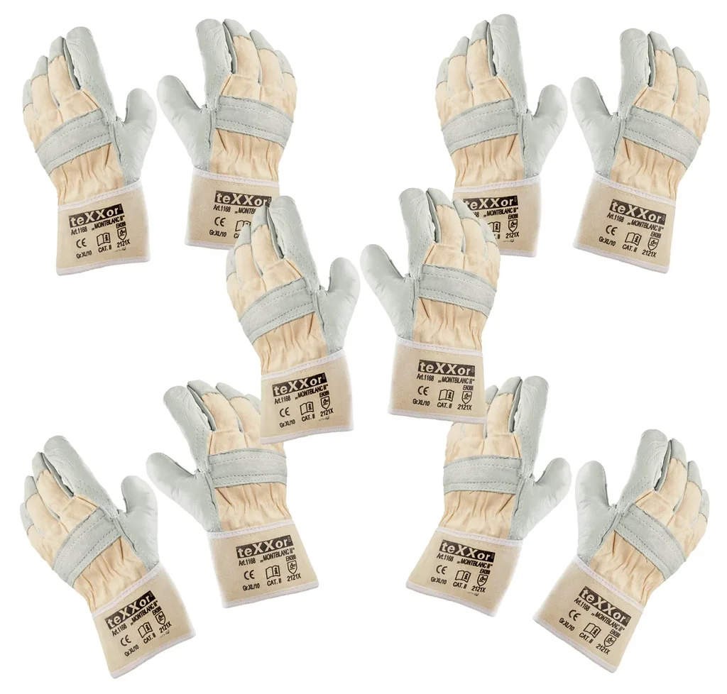 Rindvollleder-Handschuhe MONTBLANC III, Gr.10, 5er Set