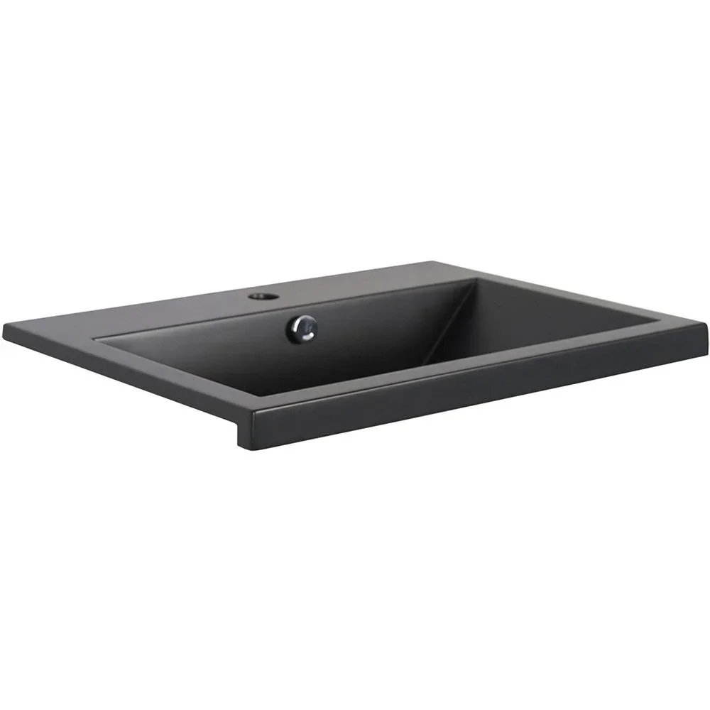 Concept Waschbecken Polybeton 60cm schwartz