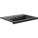 Concept Waschbecken Polybeton 60cm schwartz