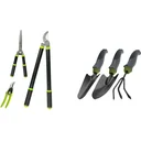 6-teiliger Garten mit Astscheren, Heckenscheren, Baumscheren und kleinen Gartengeräten