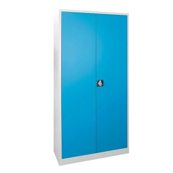 Flügeltürschrank RAL 7035/5012, 195x92x42cm