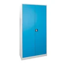 Flügeltürschrank RAL 7035/5012, 195x92x42cm