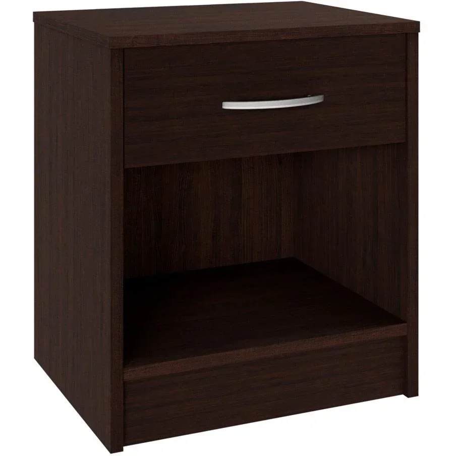 Nachttisch mit Schublade in Wenge-Optik (HxBxT) 50x40x35cm