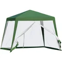 Pavillon mit Moskitonetz beige