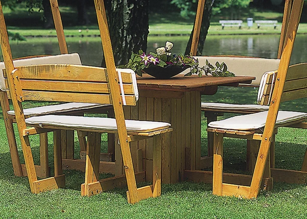 Sitz- und Rückenauflagen f. Pav."Rosenheim", beige