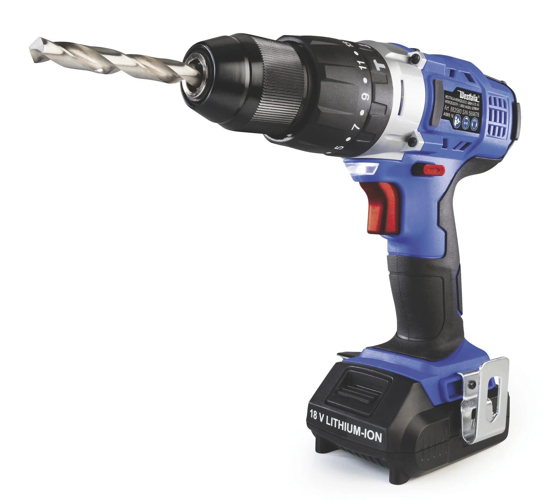 Akku Schlagbohrschrauber 18 V Li-Ion inklusive Akku und Ladegerät