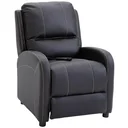 Massagesessel TV-Sessel Relaxsessel Wohnzimmer 165°-Neigung Kunstleder Metall Schwarz 70 x 88 x 100 cm