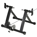 Rollentrainer Fahrradtrainer Indoor Fahrrad Heimtrainer klappbar Magnetbremse 26"-29" Metall PP Schwarz 68 x 62,5 x 49 c