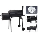 BBQ Grill - Smoker schwarz mit Thermostat