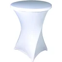 Stretch-Hülle für Cocktailtisch, weiß, 80 x 100 cm, für runde Stehtische
