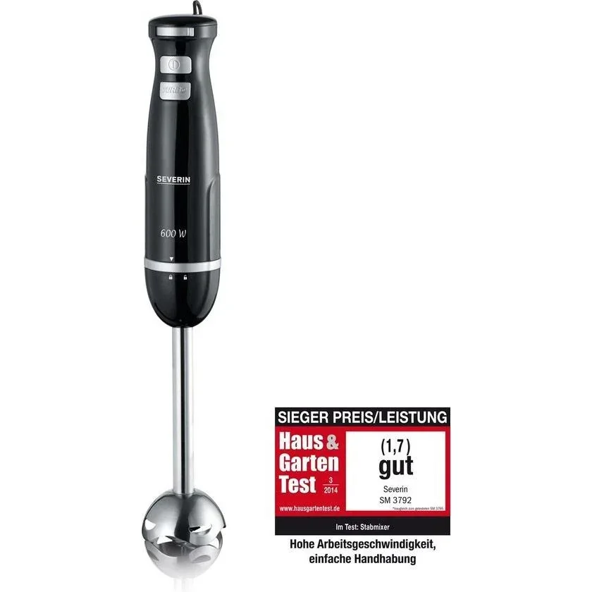 Stabmixer - 600 Watt - Schwarz