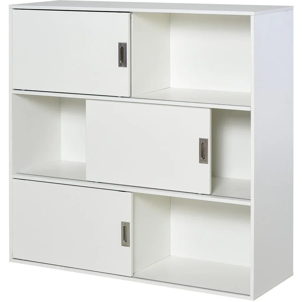 Bücherschrank, weiß