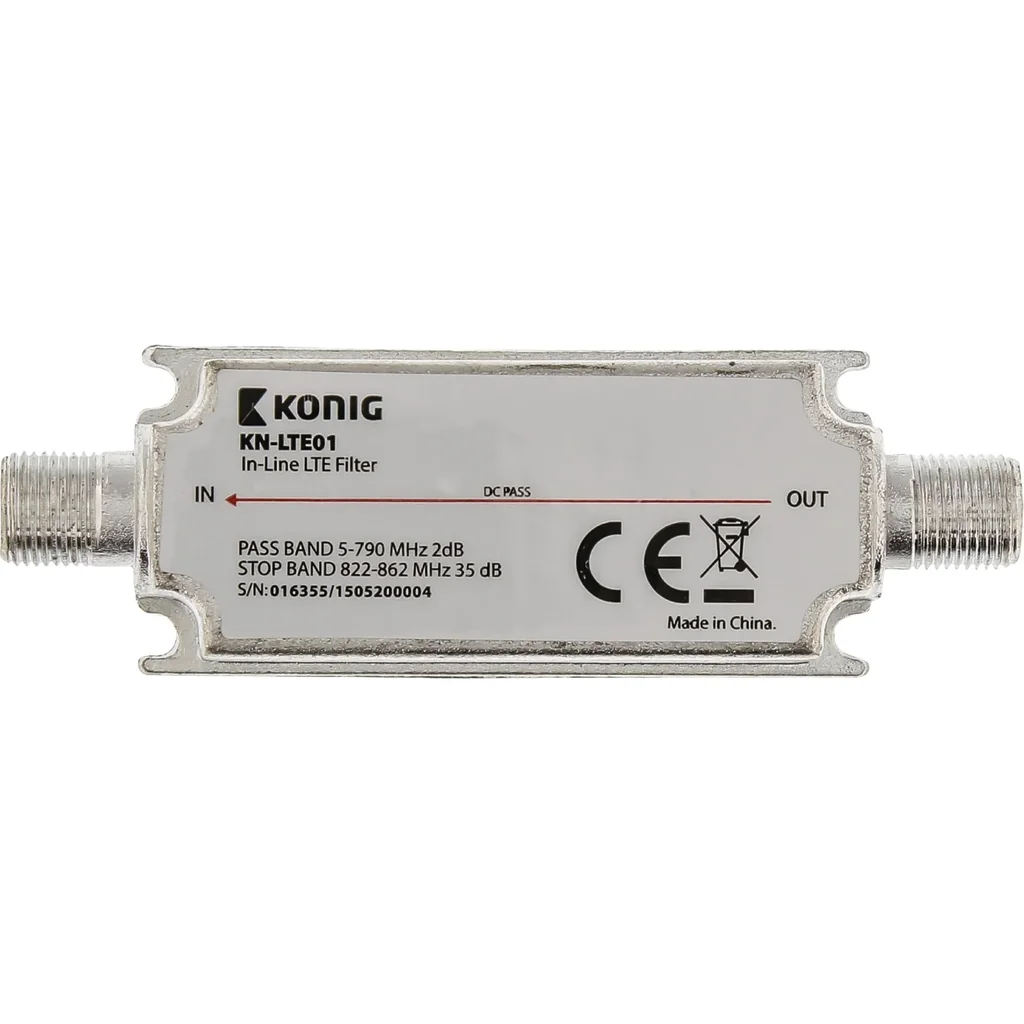 DVB-T/T2 LTE-Filter 822-862 MHz