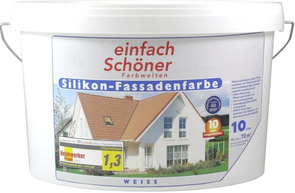 einfach Schöner Silikon - Fassadenfarbe 10000 ml