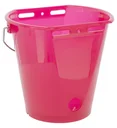 Kälber Tränkeeimer 8 l, rosa transparent mit Skala