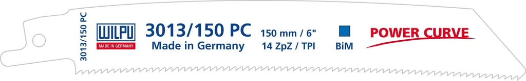 Power Curve Säbelsägen Sägeblatt 150 mm, 5 Stück