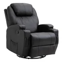 Massagesessel Relaxsessel Fernsehsessel Massagefunktion 5 Massage-Modi Liegefunktion PU-Leder Holz Metall Schaumstoff