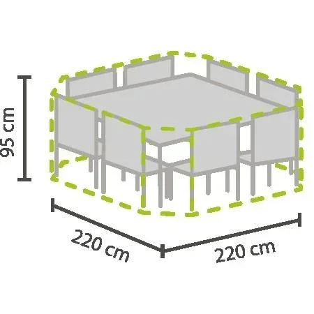 Außenabdeckung für achteckiges Gartenset