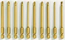 Anti - Rutsch Bit Set 10 tlg. - 90 mm lang, Titan beschichtet
