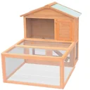 Kaninchenstall mit Holzauslauf