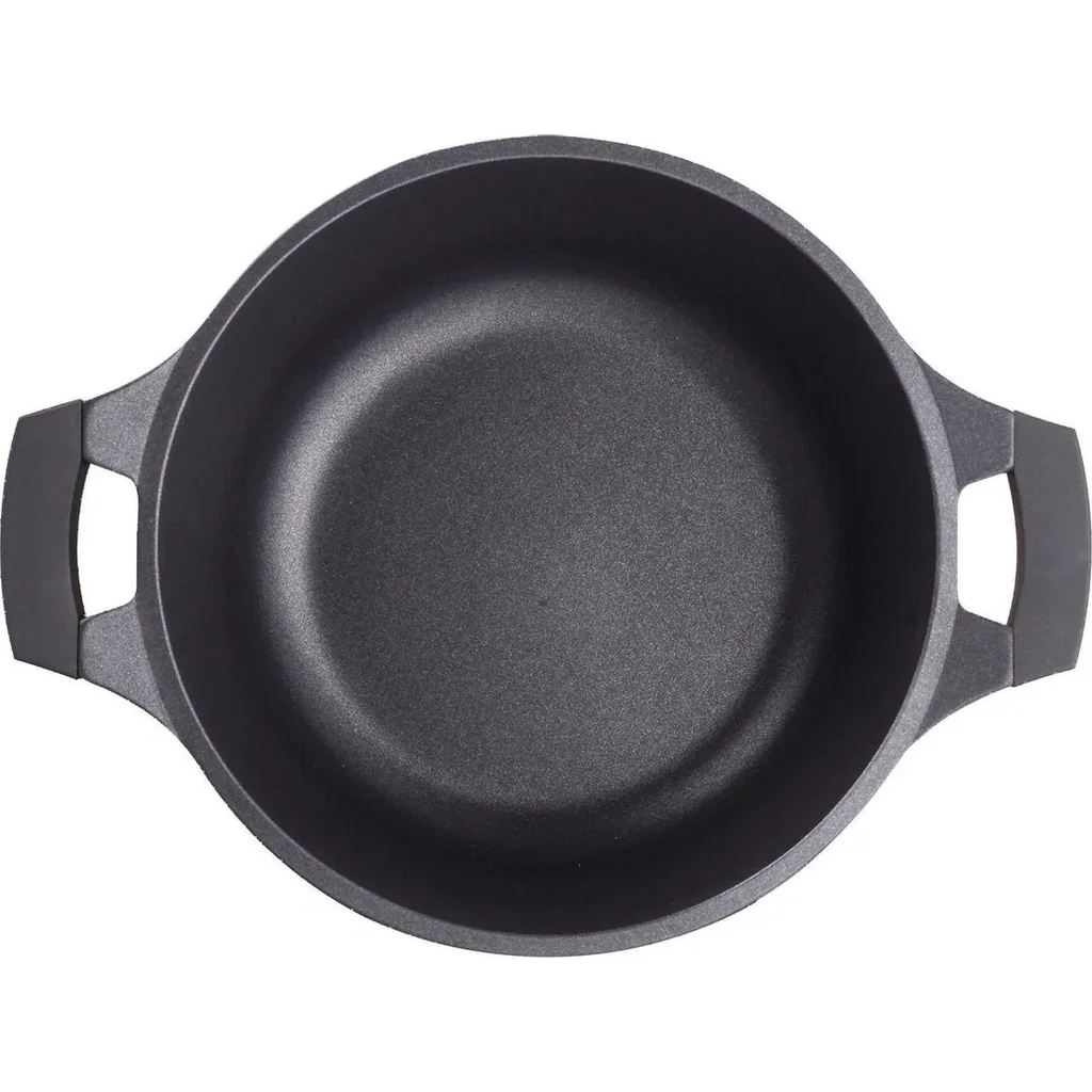 Kasserolle - mit Glasdeckel - 34 cm - Schwarz