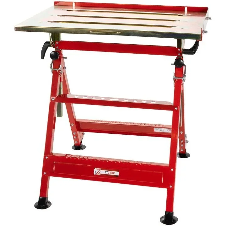 Verstellbare Werkbank aus Stahl - max. 150 kg - leicht zu transportieren