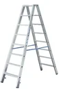 Stufen-Doppelleiter 2x4 Stufen Alu