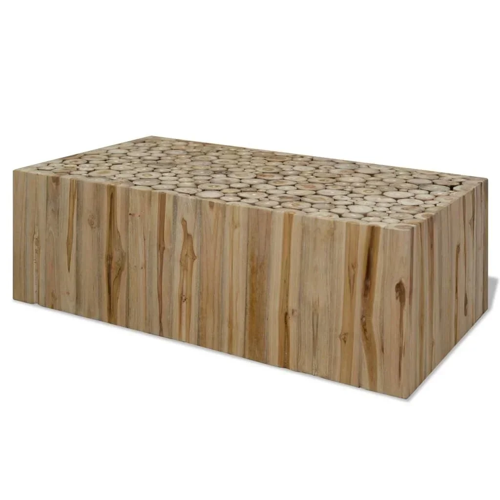Couchtisch 90x50x35 cm echtes Teakholz