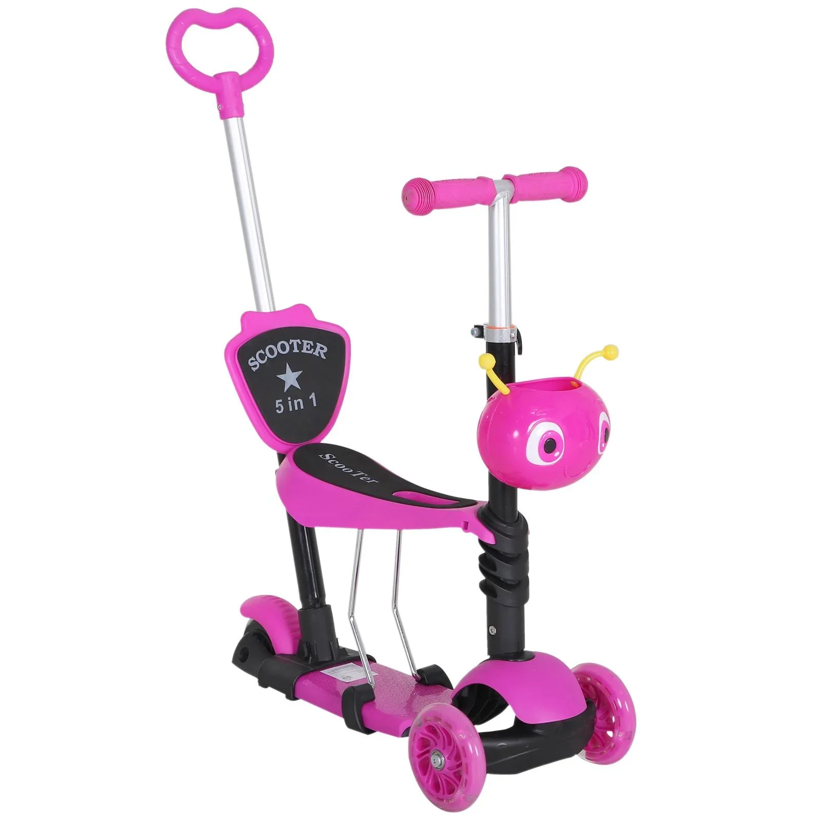 3-in-1 Kinderscooter höhenverstellbar