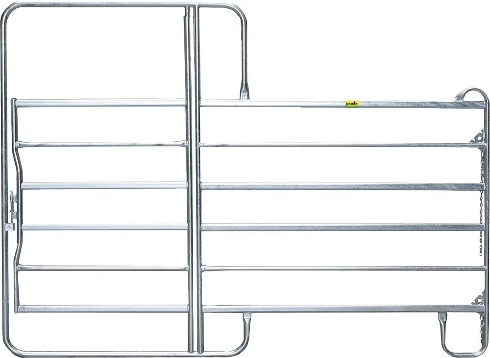Weidepanel Panel-6, 3,00 m breit mit Tor, 2,20 m hoch
