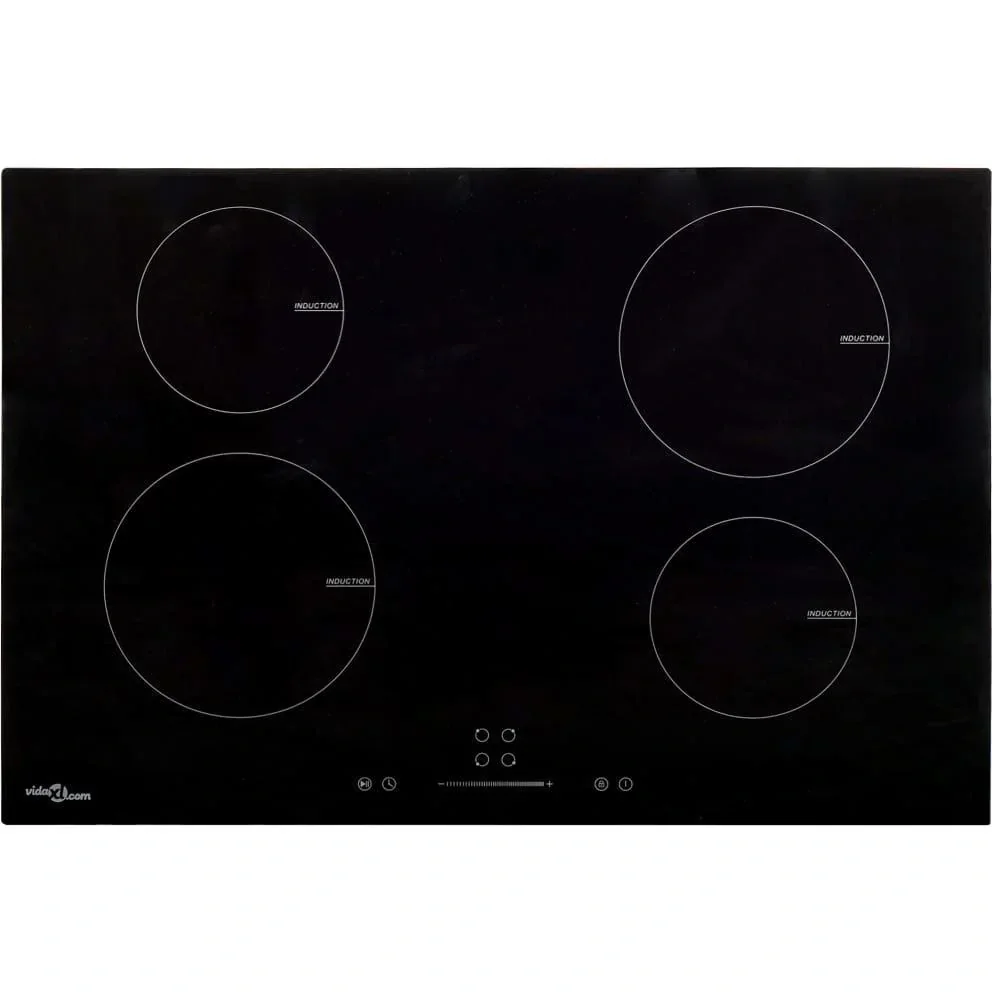Induktionskochfeld 4 Zonen Touch Control 7000 W 77 cm Glas