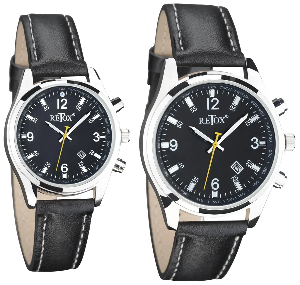 Uhren Set für Sie und Ihn mit Datumsanzeige