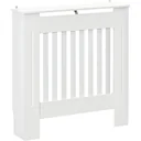 Heizkörperverkleidung Heizungsabdeckung 78x19x81cm Heizkörper Abdeckung für Schlafzimmer Wohnzimmer MDF Weiß