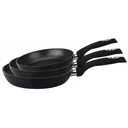 Bratpfannenset 3-teilig Schwarz