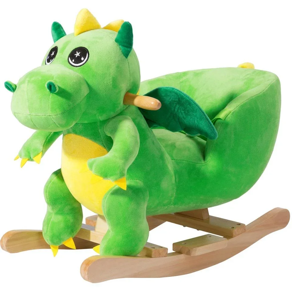 Schaukelstuhl Kinder Dino mit Sicherheitsgurt