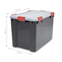 Wasserdichte Box AT-LD BkR/C/D, schwarz, 70 Liter