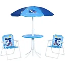 Gartentischset für 3-6 Jährige, Hai-Design, blau