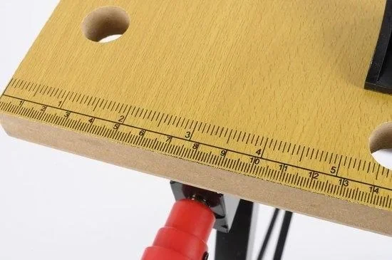 Werkbank - Schraubstock - Tragbar - Max. Gewicht 100 kg - Höher und breiter zu stellen