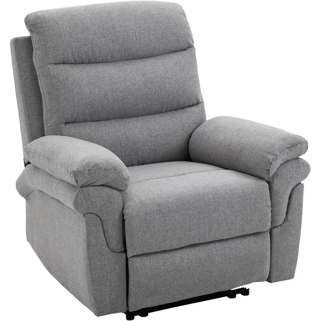 Relaxsessel mit Liegefunktion Einzelsofa Verstellbar Liege 165° neigbar Liegesessel Ruhesessel Fernsehsessel für Wohnzim