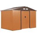 Werkzeugablage mit Grundplatte Metall Braun/Orange 277L x 195B x 192H