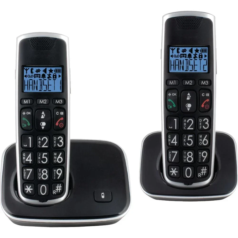DECT-Telefon Schwarz/Silber