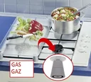 3 in 1 Herd-Abdeckplatten, Schneidbretter, Arbeitsplatten, Glas, Eulen-Design, je 52 x 30 cm, 2er-Set