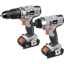 18V LI-ION ACCUKLOPBOORMACHINE + SLAGSCHROEVENDRAAIER SET Inklusive 2x 2,0 Ah Batterien und Koffer MAXXPACK COLLECTION