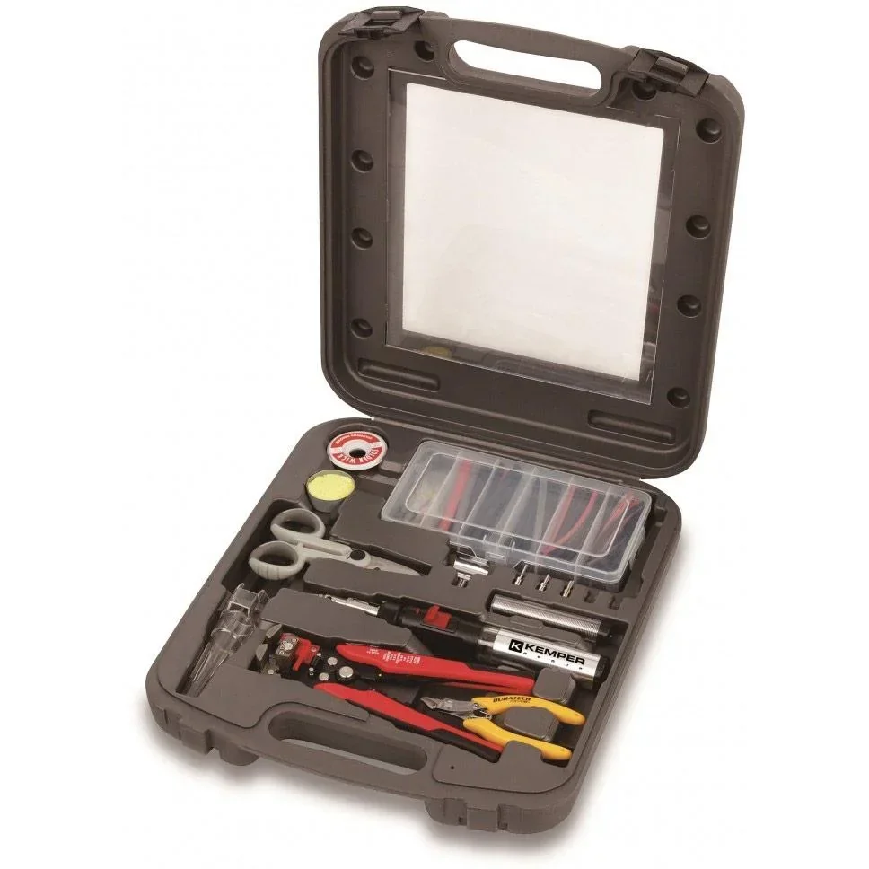 Professionelles Lötkit mit wiederaufladbarem Mikrobrenner - 12 Stück